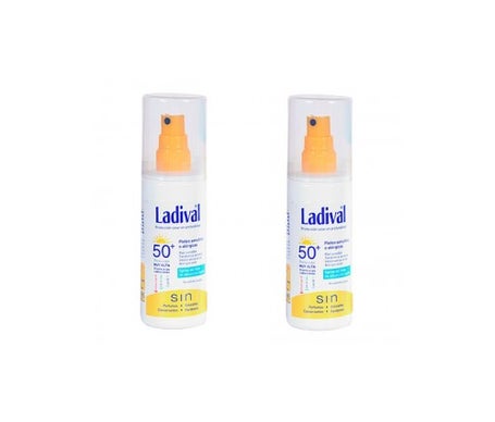 ladival pack pieles al rgicas sensibles spf50 spray oil free 2udsx150ml
