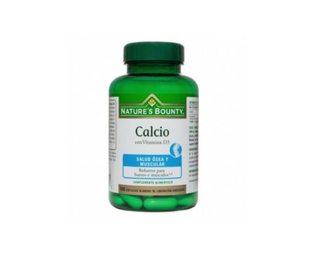 nature s bounty calcio con vitamina d3 100 c ps blandas