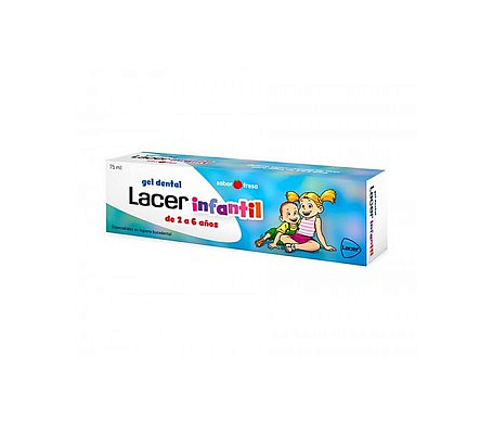 lacer infantil gel dental fresa 75ml