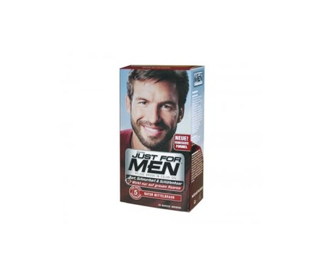 just for men gel colorante casta o oscuro para bigote y barba 30ml