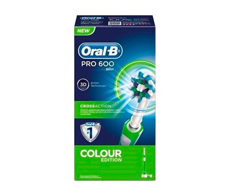 oral b pro 600 3d crossaction cepillo el ctrico verde