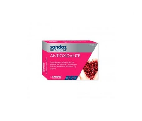 sandoz bienestar antioxidante 30c ps