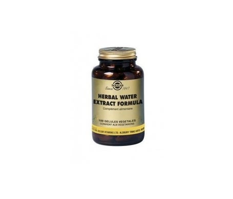 solgar herbal water extract formula 100 vegetable capsules