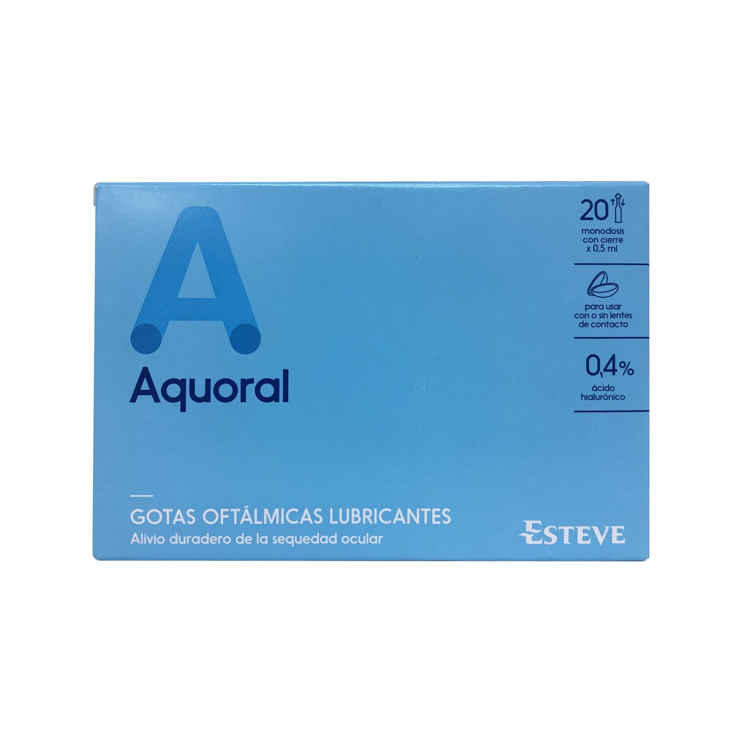aquoral gotas oftalmol gicas 20 monodosis x 0 5ml