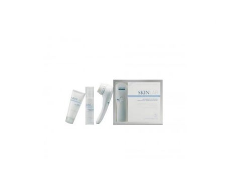 skinlab tratamiento intensivo exfoliante hidratante facial aplicador exfoliante 60ml crema hidratante 50ml