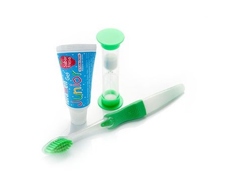foradent kit dental infantil cepillo gel fl or reloj