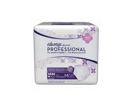 always discreet profesional normal m protecci n incontinencias 12uds