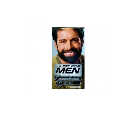 just for men gel colorante negro para bigote y barba 30ml