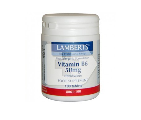 lamberts vitamina b6 50mg 100 tabletas