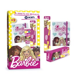 kin pack barbie cepillo pasta libreta