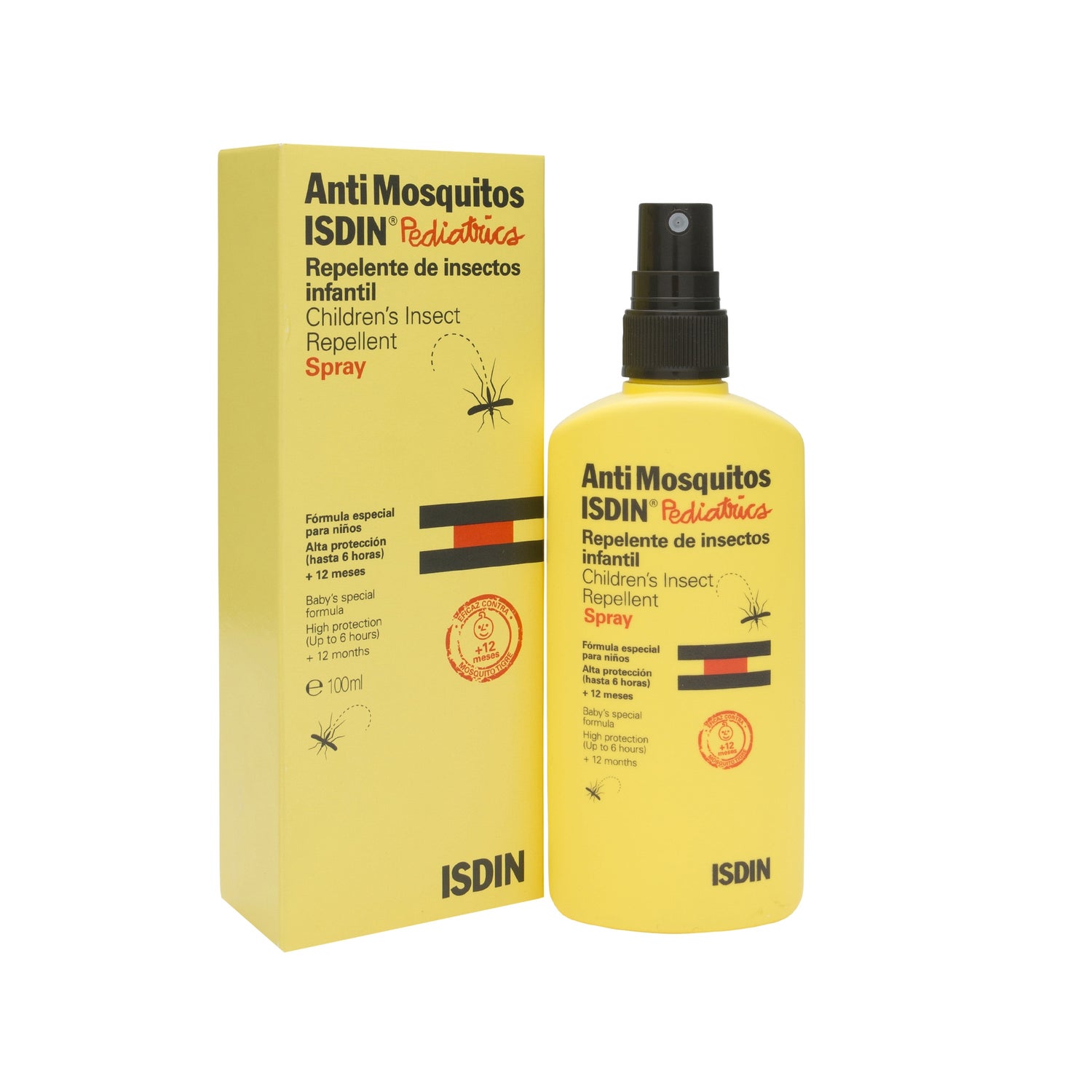 isdin antimosquitos pediatrics repelente de insectos infantil spray 100ml