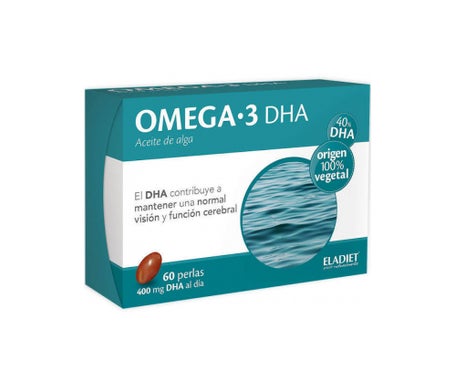 omega 3 dha aceite de alga eladiet 60 perlas