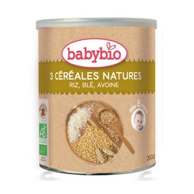 babybio preparado ecol gico 3 cereales natural 250g