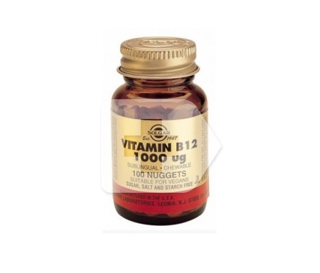 solgar vitamina b12 1000 mcg 30 comprimidos masticables