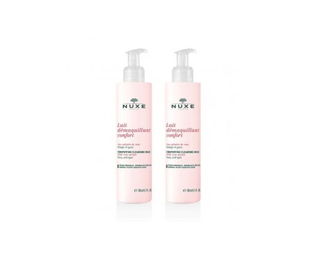 nuxe comfort make up cleansing milk with rose ptals 200ml batch of 2