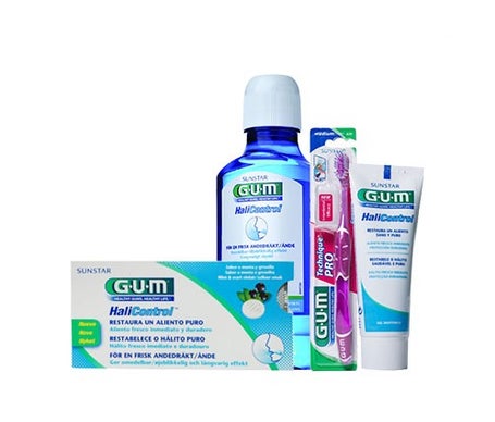gum halicontrol 10 tabletas colutorio 300ml gel dental 75ml cepillo 1ud