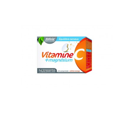 nutriente vitamina c magnsium 24 comprimidos masticar