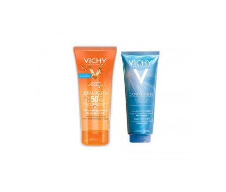 vichy soleil gel wet skin spf50 200ml aftersun 100ml