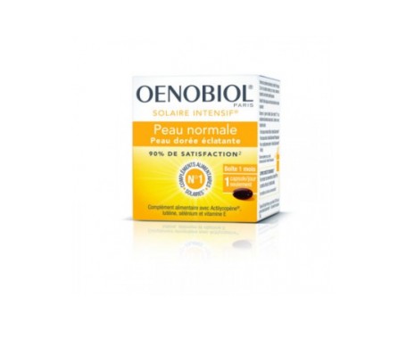 oenobiol intensive sunscreen nutriprotection caja de piel normal de 30 capsulas