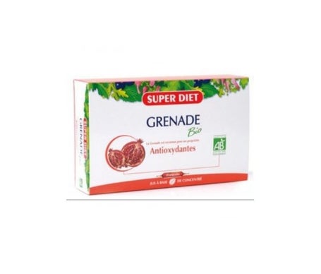super diet pomegranate organic 20 ampollas