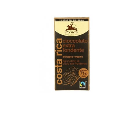 alce nero tableta ecol gica chocolate negro 71 cacao 100g