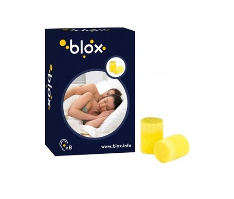 blox cylindrical foam earplugs caja de 4 pares