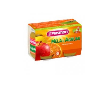 plasmon homog mela fruits2x104g