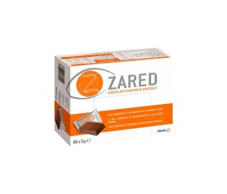 zared chocolate vitamins and minerals 60uds