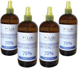 inlab gel hidroalcoh lico higienizante 4x500ml