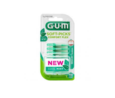 gum soft picks confort flex reg mint 40u