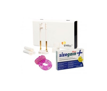 sizegain plus pastillas alargar pene 30comp gnetics extender anillo vibrador