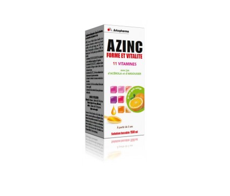 arkopharma azinc forma y vitalit 11 vitaminas de 3 a os botella de 150 ml