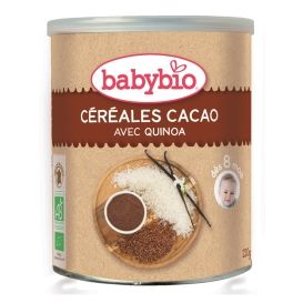 babybio preparado ecol gico de cereales con cacao 220g