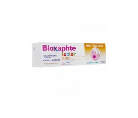 bloxaphte junior mouth ulcers gel and mouth transfers tubo de 15 ml