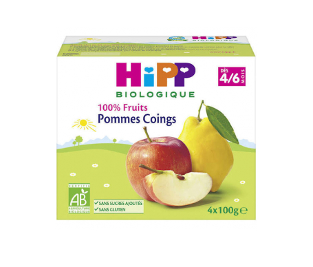 hipp compote pom quince coup 100gx4