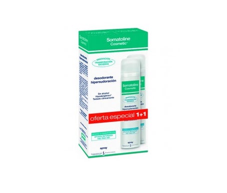 somatoline cosmetic desodorante hipersudoraci n spray 125ml 2 u
