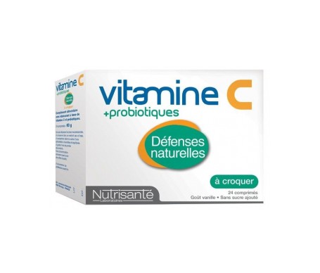 nutriente vitamina c probi ticos 24 comprimidos