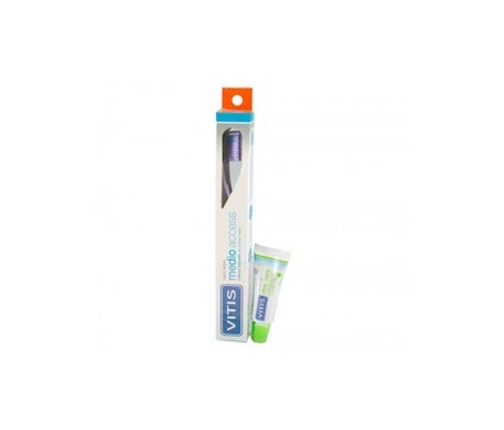 vitis access cepillo dental medio 1ud pasta 15ml
