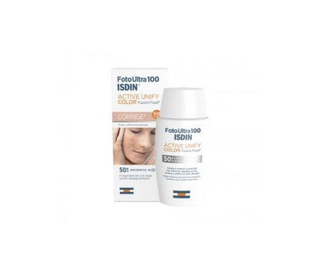 foto ultra 100 isdin active unify fusion fluid color spf50 50ml