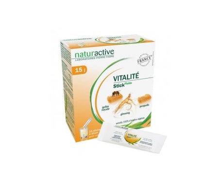 naturactive vitalit fluid sticks sabor naranja 15 barritas