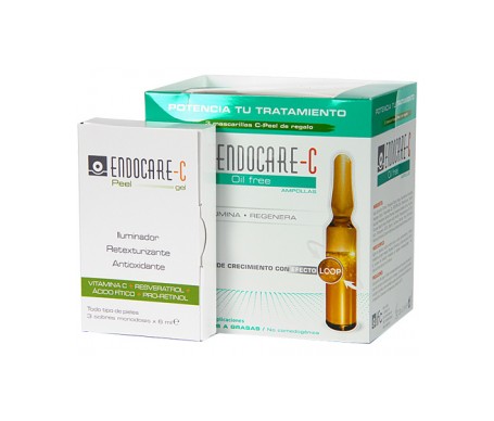 endocare c pack oil free 30 ampollas peel gel 3 ampollas