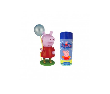peppa pig bath shower gel 400ml figura con globo