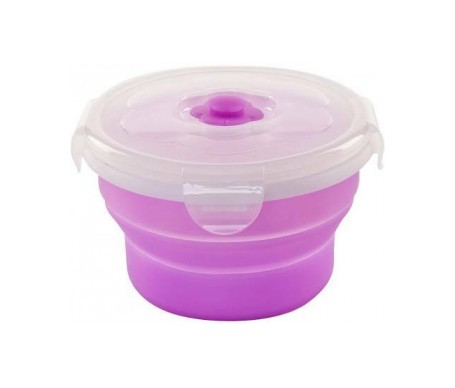 nuvita contenedor plegable de silicona rosa 540 ml