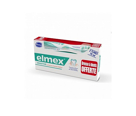 pasta de dientes elmex sensitive caries protection 75ml set de 2 1 cepillo sin dientes