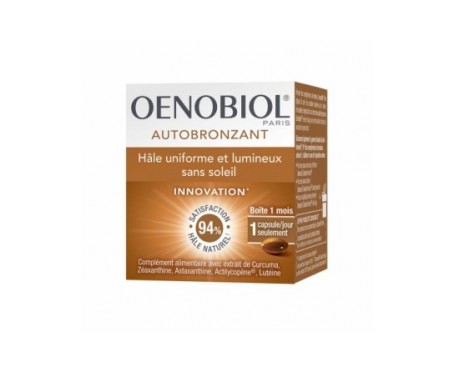 oenobiol autobronceador hle uniforme y brillante sunless caja de 30 c psulas