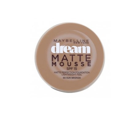 maybelline dream mat base espuma 50 sun bronze