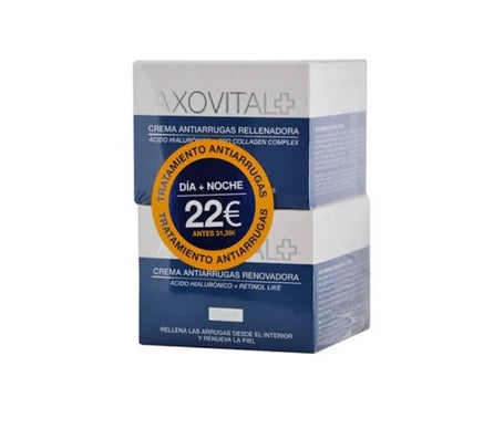 axovital pack tratamiento antiarrugas crema antiarrugas d a 50ml crema noche 50ml
