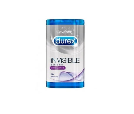 preservativos durex invisible extra fino extra fino extra lubrifi 10 unidades