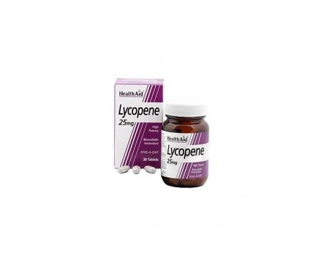 health aid lycopene 25mg 30c ps