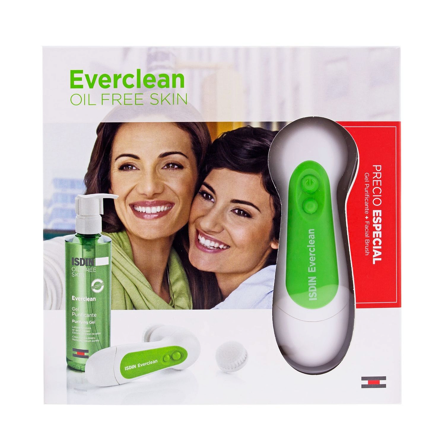 everclean gel purificante 240ml cepillo limpieza facial 1ud